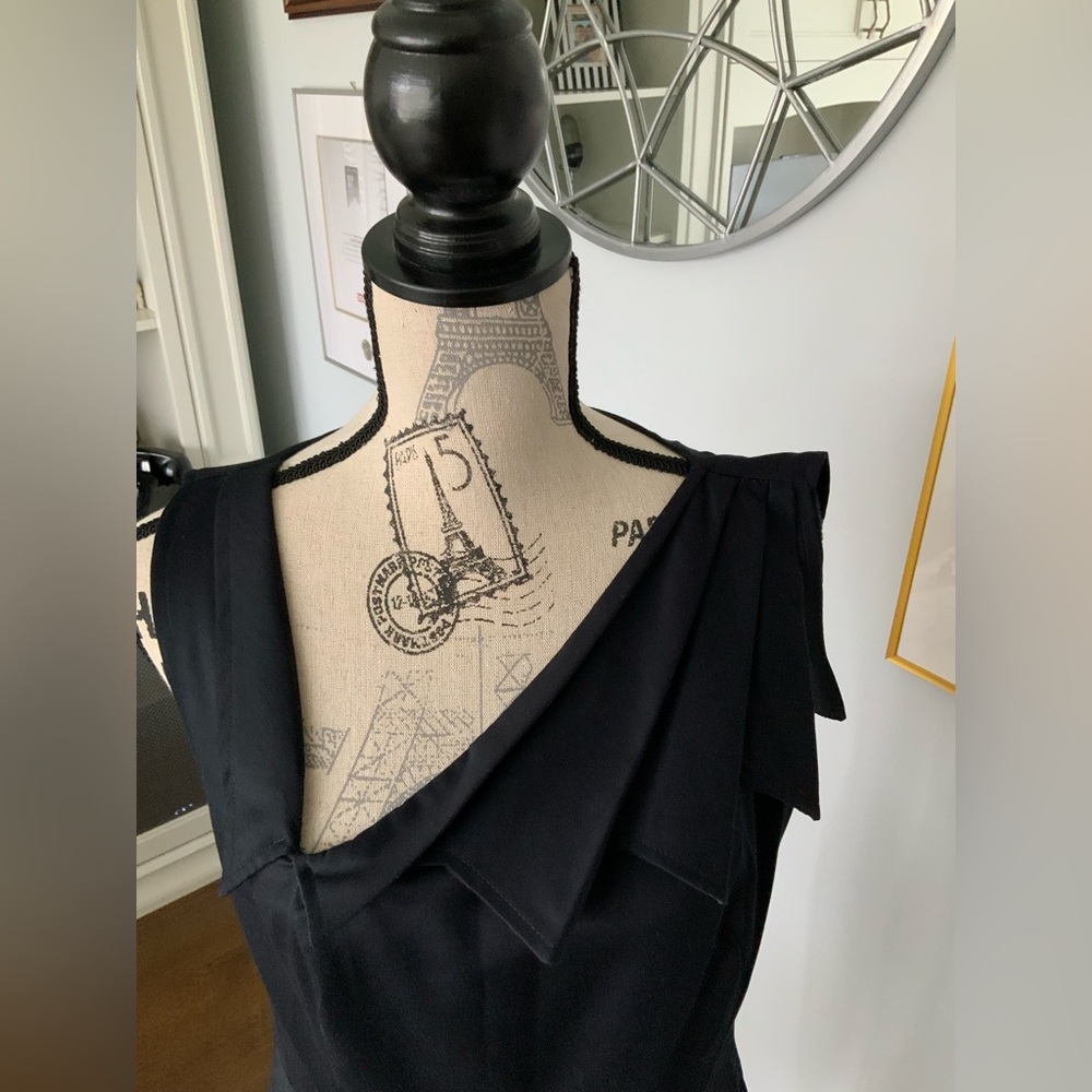 FIYONAS Sleeveless Asymmetrical Neckline Knee Length Dress Women’s Size 10 - Picture 15 of 16